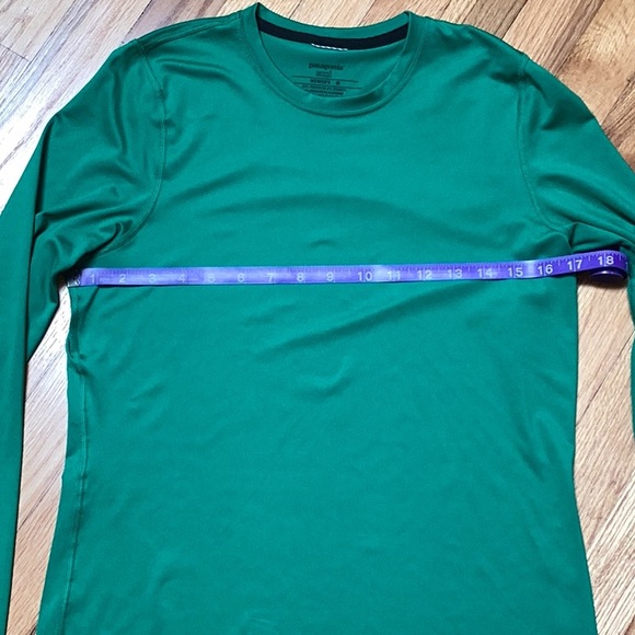 Patagonia Capilene 1 Silk Weight Women's Green Long Sleeve Shirt Size M - Picture 9 of 10